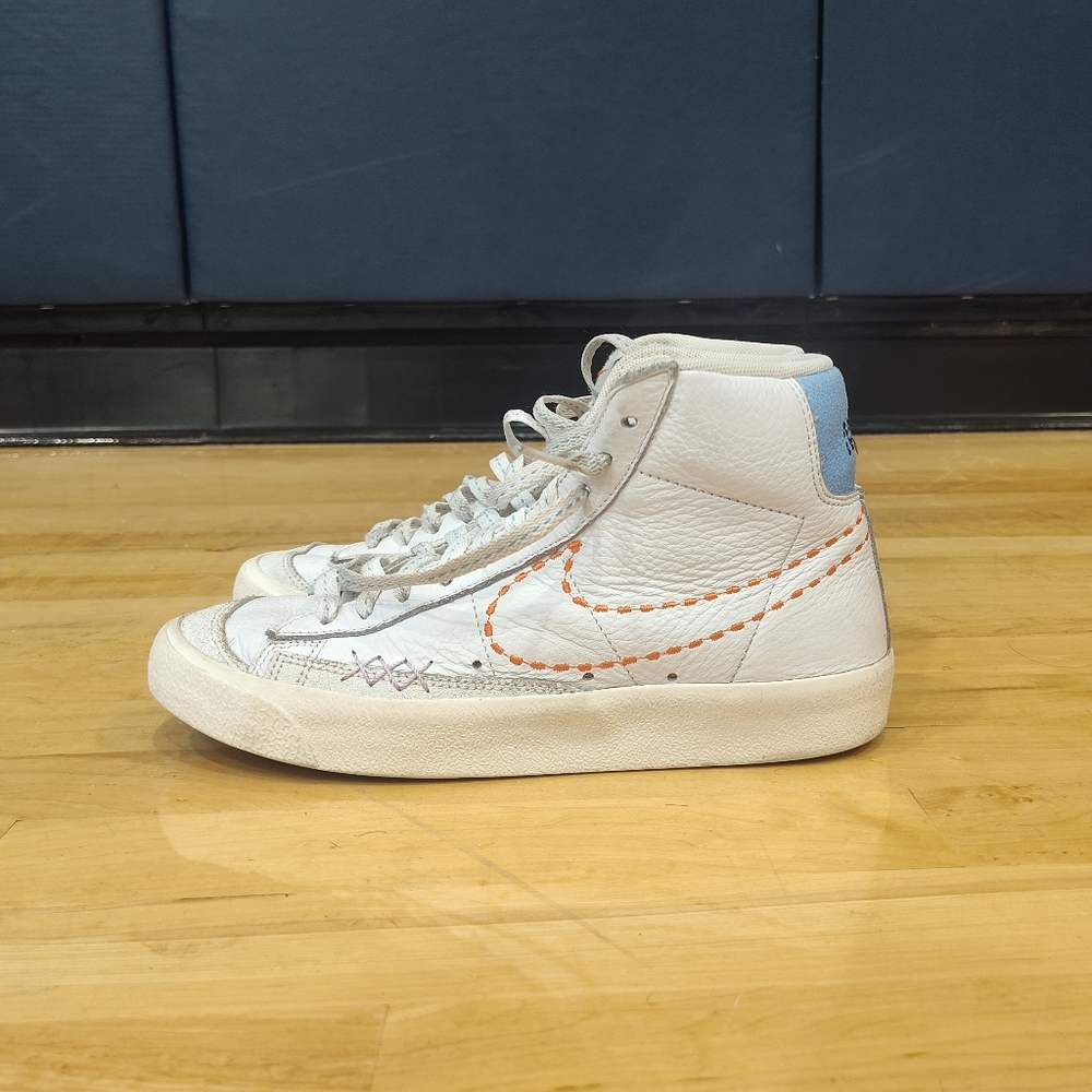 Nike Blazer Mid ’77 White Lilac Green Glow Sneaker DX2350-100 Women - Sz 7